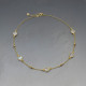 Moonstone and Gold Station Necklace