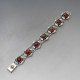 Brdr.Bjerring Sterling Silver and Amber Bracelet