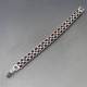 Double Row Amethyst and Silver Bracelet