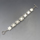 Doug Paulus Citrine and Silver Flower Bracelet