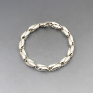 Heavy Decorative Silver Bracelet