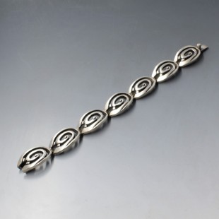 Los Ballesteros Mexico Silver Openwork Bracelet