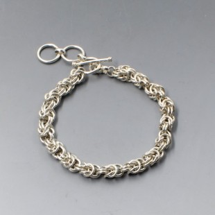 Vintage Silver Rope Bracelet 