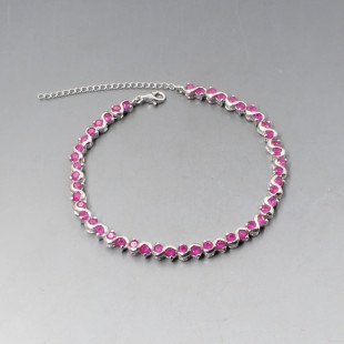 Ruby and Silver Bracelet by Shipton and Co