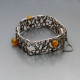 Fischland Amber and 835 Silver Bracelet