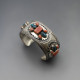 R Wylie Navaho Silver Cuff Bangle