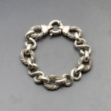 Chunky Silver Chain Bracelet