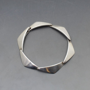 Hans Hansen Silver Bracelet , 7 Inches