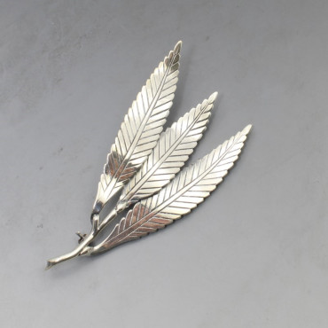 Anton Michelsen Gertrude Rougie Silver Brooch