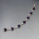 Vintage Scandinavian amethyst bracelet 