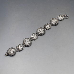Scottish Celtic Designer Silver Bracelet