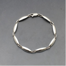 Silver Ovals Bracelet