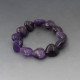 Amethyst Bead Stretch Bracelet
