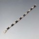 Art Deco Onyx Silver Bracelet