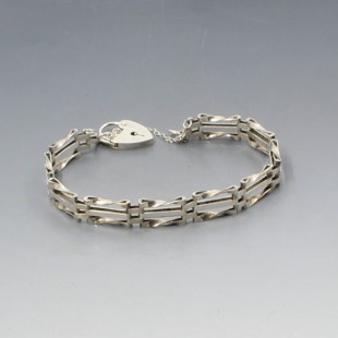 Vintage  Silver Gate Bracelet 1976