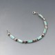 Turquoise Silver Link Bracelet