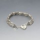 Vintage  Silver Gate Bracelet 