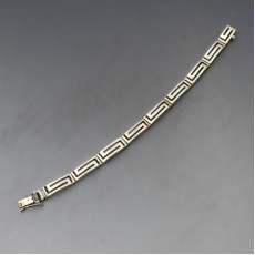 Silver Greek Key Bracelet
