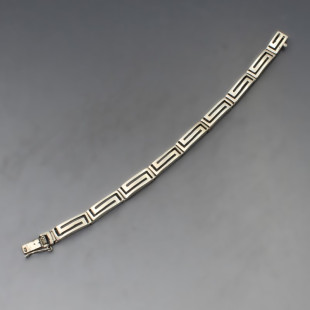 Silver Greek Key Bracelet