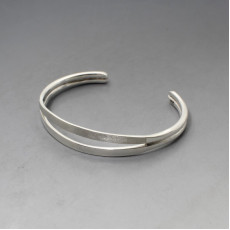 Sleek Sterling Silver Bangle