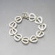 Designer Silver Modernist Bracelet
