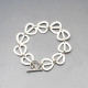 Designer Silver Modernist Bracelet