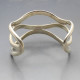 Armani Designer Silver Cuff  Bangle