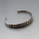 Decorative Slim Silver Bangle