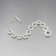 Silver Squares Link Bracelet 