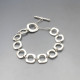 Silver Squares Link Bracelet 
