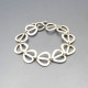 Designer Silver Modernist Bracelet