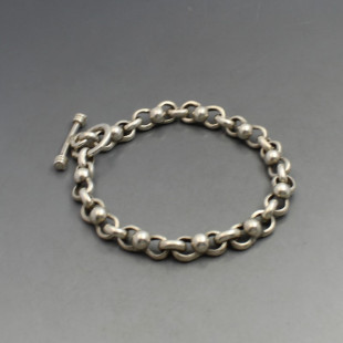 Silver Mexico Chain Bracelet 