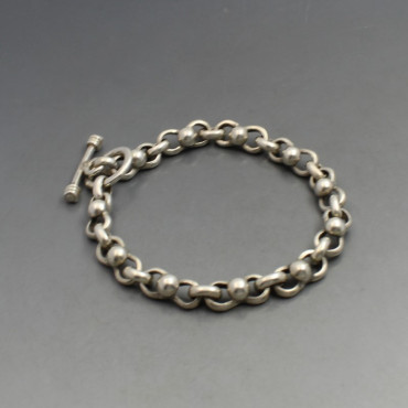 Silver Mexico Chain Bracelet 