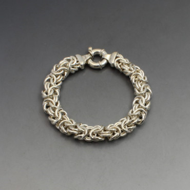 Chunky Silver ITALY Rope Chain Bracelet