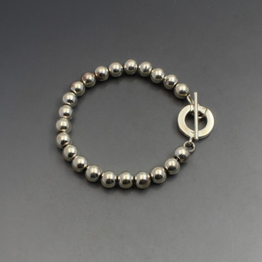 Sterling Silver Beads Bracelet