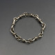 Designer Silver Bows Link Bracelet