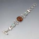 Multi Gemstone Sterling Silver Bracelet
