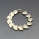 Vintage Herman Siersbol Silver Tulips Bracelet