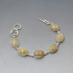 Rutilated Quartz Silver Bracelet