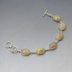 Rutilated Quartz Silver Bracelet