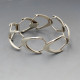 Arne Johansen Silver Boomerang Bracelet