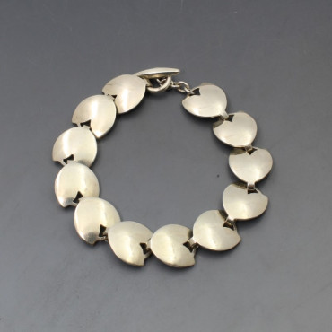 Herman Siersbol Silver Tulips Bracelet