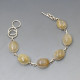 Vintage Rutilated Quartz Silver Bracelet
