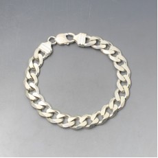 IJC Italy Solid Silver Curb Bracelet - 45 Grams