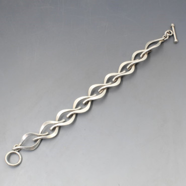Mexico Sterling Silver Eclipse Bracelet