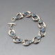 Vintage Herman Siersbol Silver Light Blue Bracelet