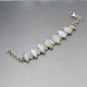 Blue Moonstone Silver Eclipse Bracelet