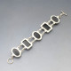 Vintage Black Onyx and Sterling Silver Bracelet