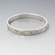 Sterling Silver Floral Engraved Bangle  