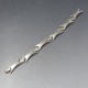 Silver Link Small Hearts Bracelet  24 Grams